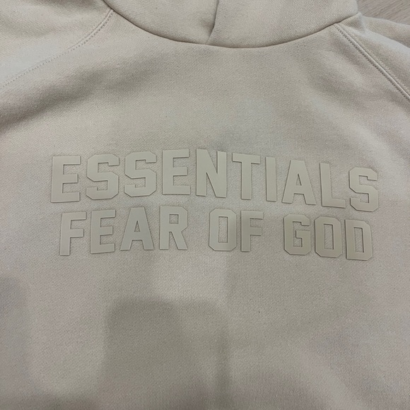 Essentials Fear of God hoodie sweatshirt men's size xl beige camel color - Picture 2 of 4